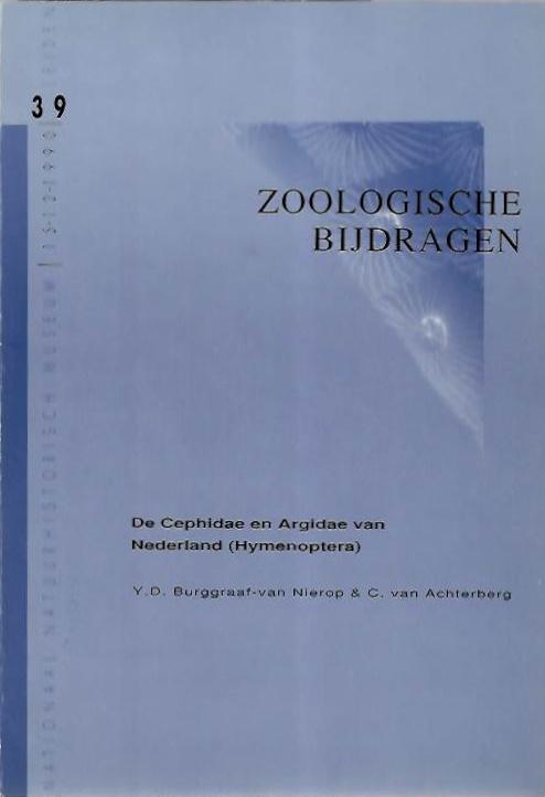 Burggraaf-van Nierop, Y.D.; van Achterberg, C. - De Cephidae en Argidae van Nederland (Hymenoptera)