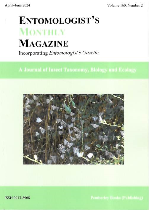  - Entomologist's Monthly Magazine Vol. 160 Part 2 (2024)