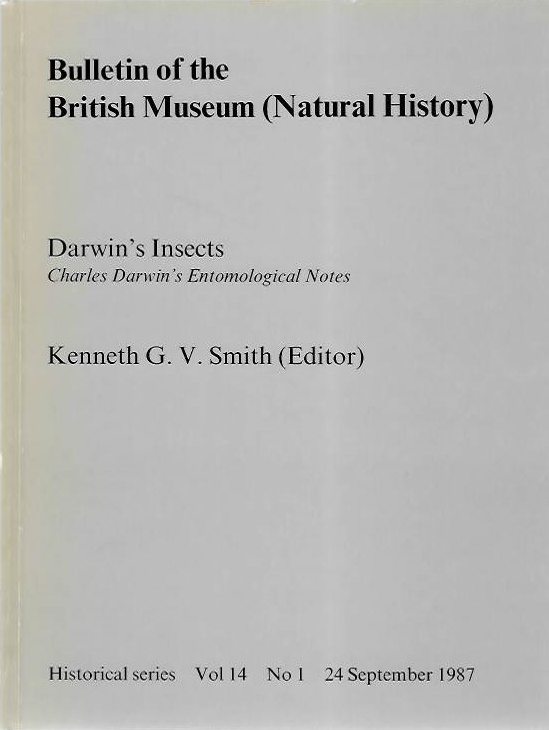 Smith, K.G.V.  (Ed.) - Darwin's Insects: Charles Darwin's Entomological Notes