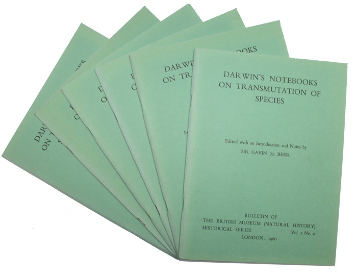 De Beer, G.; Rowlands, M.J.; Skramovsky, B.M. (Eds) - Darwin's Notebooks on Transmutation of Species.  Parts 1-6