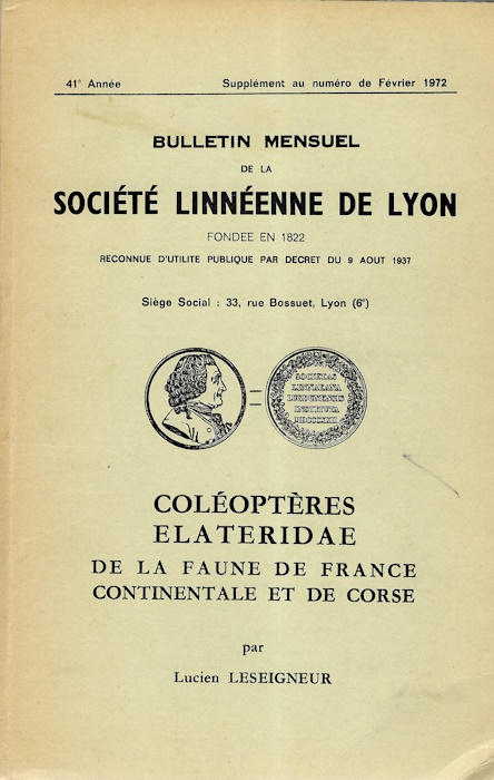 Leseigneur, L. - Coloptres Elateridae de la Faune de France continentale et de Corse