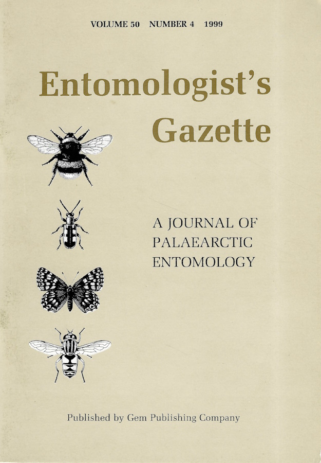  - Entomologist's Gazette. Vol. 50, Part 4