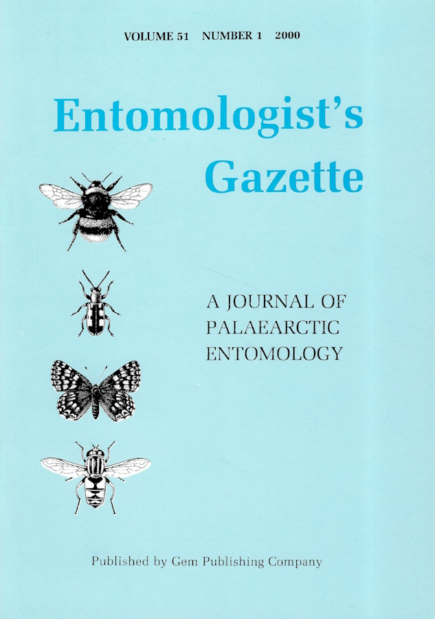  - Entomologist's Gazette. Vol. 51 (2000) Complete without Index