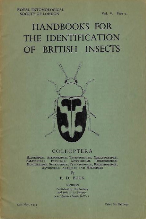 Buck, F.D. - Coleoptera (Lagriidae, Aleculidae, Tetratomidae, Melandryidae, Salpingidae, Pythidae, Mycteridae, Oedemeridae, Mordellidae, Scraptiidae, Pyrochroidae, Rhipiphoridae, Anthicidae, Aderidae and Meloidae) (Handbooks for the Identification of British Insects 5