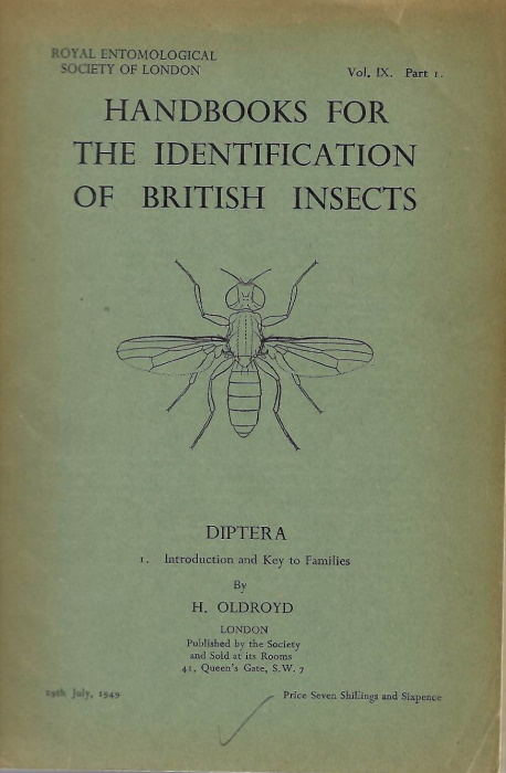 Oldroyd, H. - Diptera: Introduction and Key to Families (Handbooks for the Identification of British Insects 9/1)