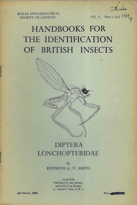 Smith, K.G.V. - Diptera Lonchopteridae (Handbooks for the Identification of British Insects 10/2ai)