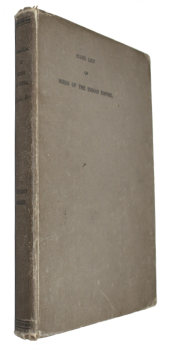 Baker, E.C.S. - A Hand-List of Genera and Species of Birds of the Indian Empire