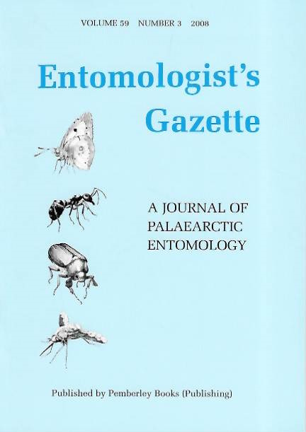  - Entomologist's Gazette. Vol. 59, Part 3 (2008)