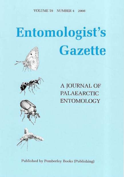  - Entomologist's Gazette. Vol. 59, Part 4 (2008)