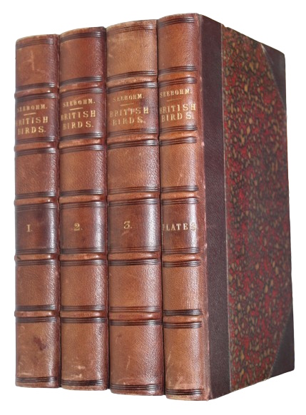 Seebohm, Henry - A History of British Birds, with coloured Illustrations of their Eggs. Vol. I-III + Plates