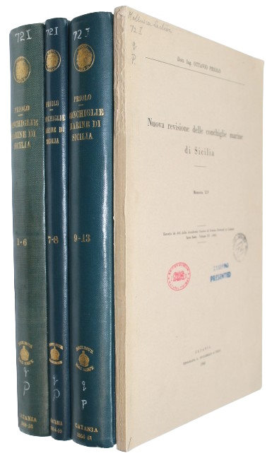 Priolo, Ottavio - Nuova revisione delle Conchiglie Marine di Sicilia, Memoria I-XIV