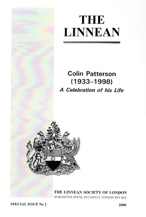 Forey, P.L.; Gardiner, B.G.; Humphries, C.J. (Eds) - Colin Patterson (1933-1998). A Celebration of his Life