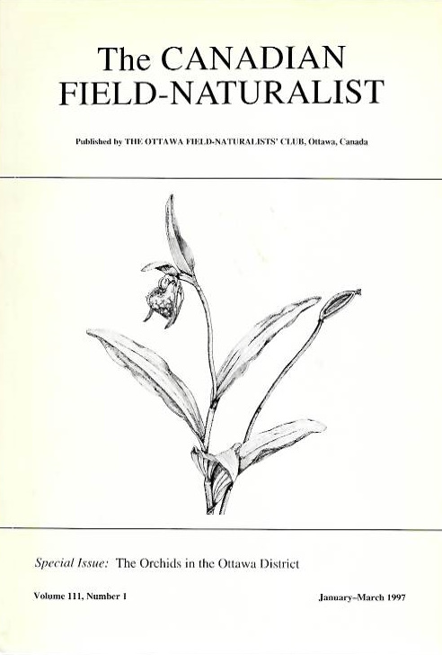 Reddoch, J.M.; Reddoch, A.H. - The Orchids in the Ottawa District: Floristics, Phytogeography. Population Studies and Historical Review