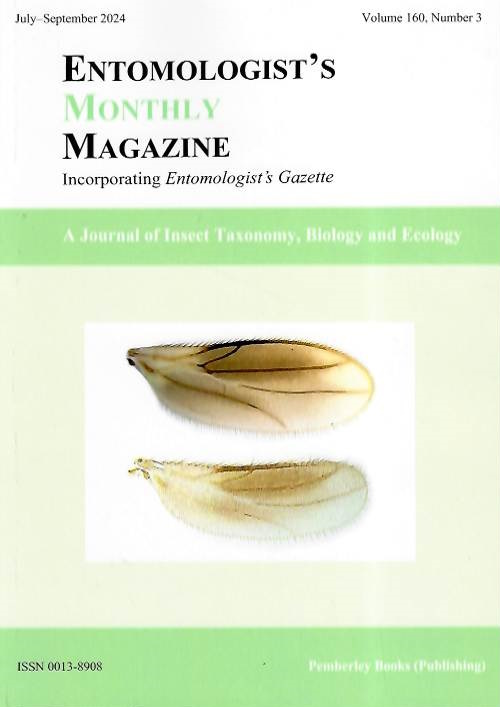  - Entomologist's Monthly Magazine Vol. 160 Part 3 (2024)