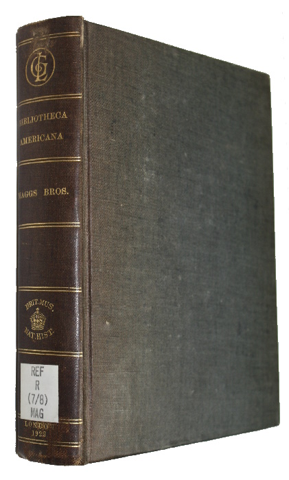 Maggs Bros - Bibliotheca Americana. Part I [and] Part II
