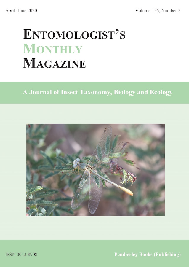  - Entomologist's Monthly Magazine Vol. 156 Part 2 (2020)