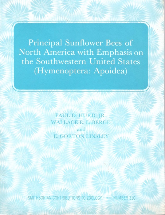 Hurd, P.D.; Linsley, E.G. - Principal <i>Larrea</i> Bees of the Southwestern United States (Hymenoptera: Apoidea)