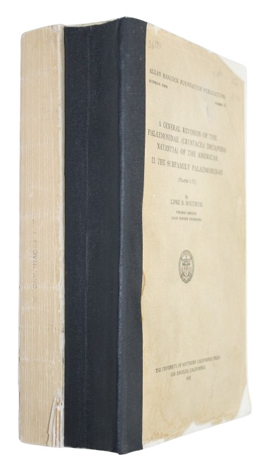 Holthuis, L.B. - A General Revision of the Palaemonidae (Crustacea Decapoda Natantia) of the Americas. Part I-II