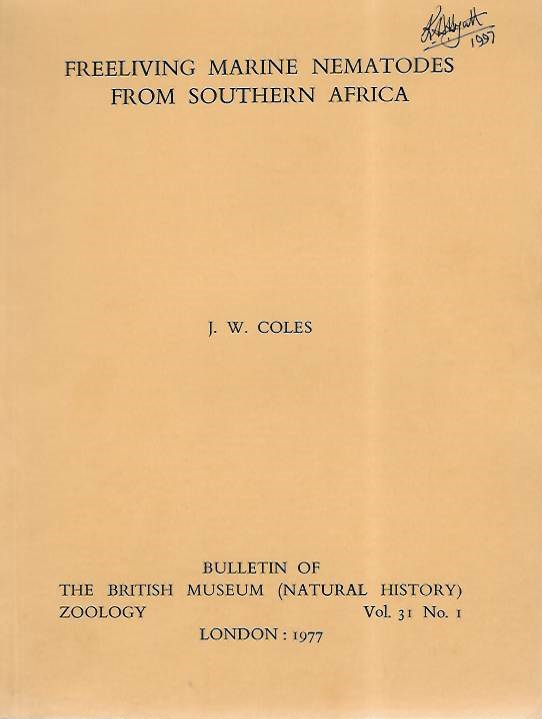 Coles, J.W. - Freeliving Marine Nematodes from Southern Africa