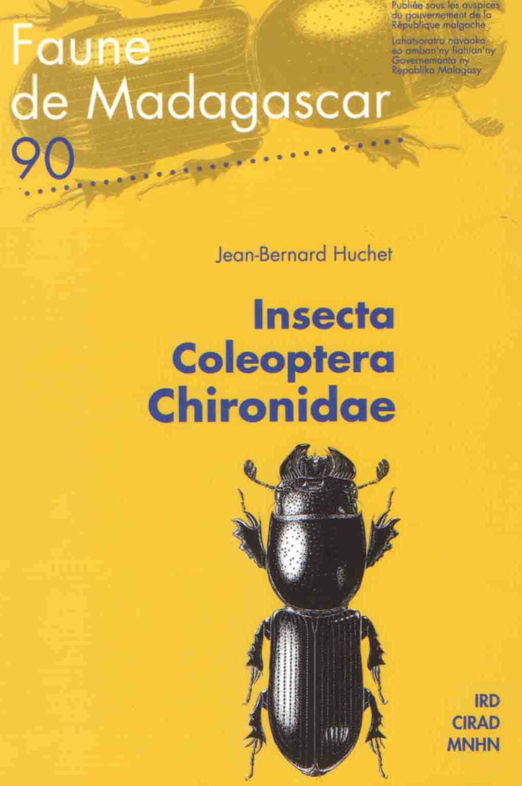 Huchet, J.-B. - Insecta Coleoptera Chironidae (Faune de Madagascar 90)