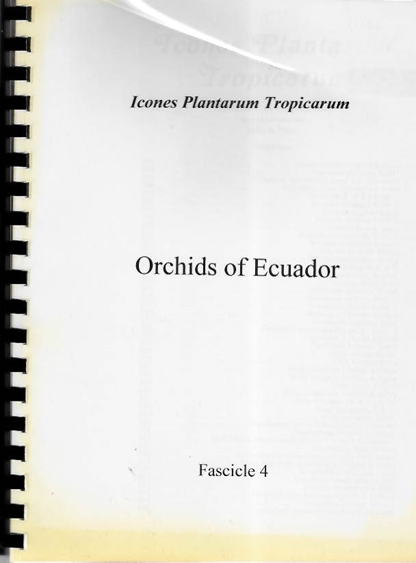 Dodson, C.H.; Dodson, P.M. - Icones Plantarum Tropicarum Fasc. 4 Orchids of Ecuador (Plates 301-400)