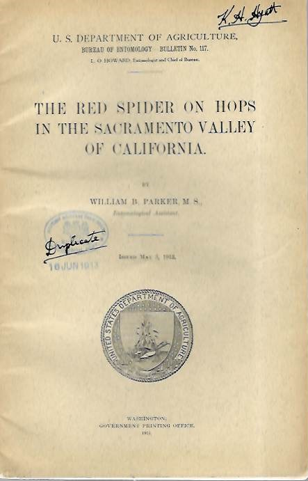 Parker, W.B. - The Red Spider on Hops in the Sacramento Valley of California