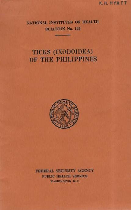 Kohls, G.M. - Ticks (Ixodoidea) of the Philippines