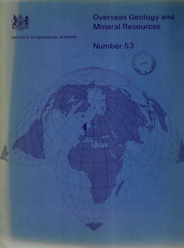 McCurry, P. - Geology of Degree Sheets 19 (Zuru), 20 (Chafe), and part of 9 (Katsina), Nigeria