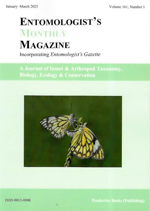  - Entomologist's Monthly Magazine Vol. 161 Part 1 (2025)