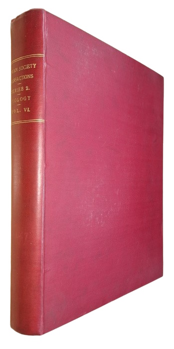  - Transactions of the Linnean Society of London, Second Series, Vol. VI. Zoology
