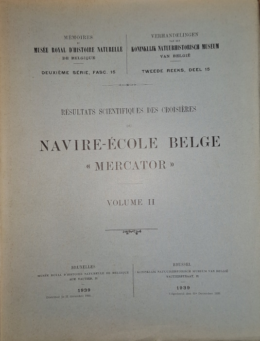  - Rsultats Scientifiques des Croisires du Navire-cole Belge ''Mercator'' Vol. II