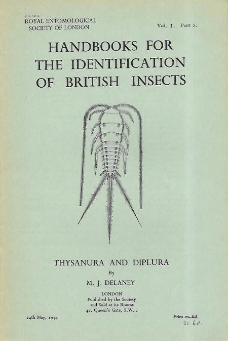 Delany, M.J. - Thysanura and Diplura (Handbooks for the Identification of British Insects 1/2)