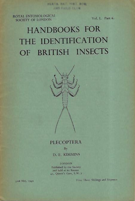 Kimmins, D.E. - Plecoptera  (Handbooks for the Identification of British Insects 1/6)
