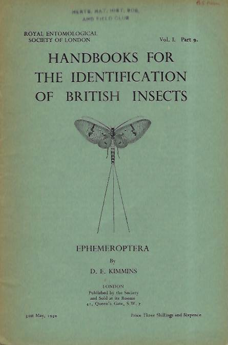 Kimmins, D.E. - Ephemeroptera (Handbooks for the Identification of British Insects 1/9)