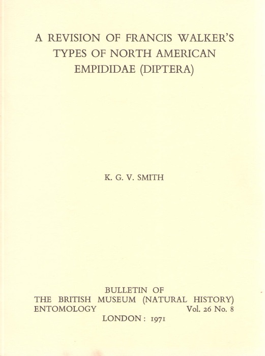 Smith, K.G.V. - A Revision of Francis Walker's Types of North American Empididae (Diptera)