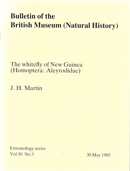 Martin, J.H - The Whitefly of New Guinea  (Homoptera: Aleyrodidae)