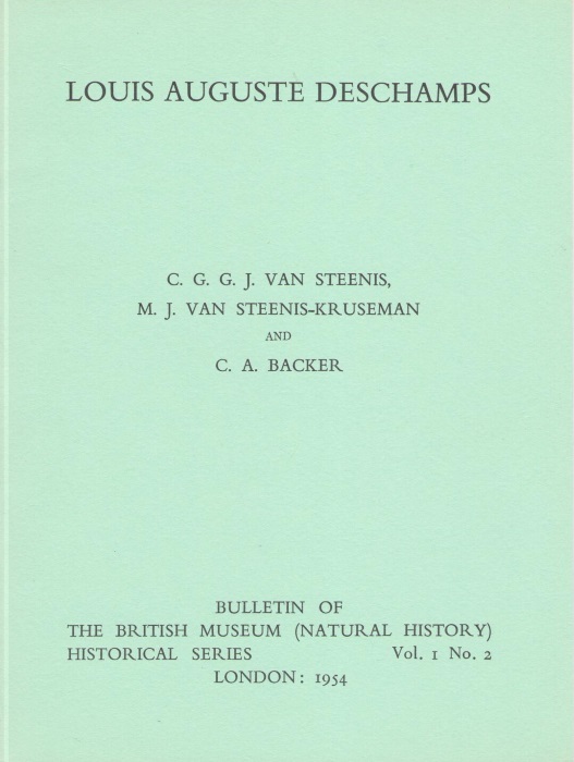 Van Steenis, C.G.G.J.; Van Steenis-Kruseman, M.J.V.; Backer, C.A. - Louis Auguste Deschamps: A prominent but ill-fated early explorer of the flora of Java, 1793-1798