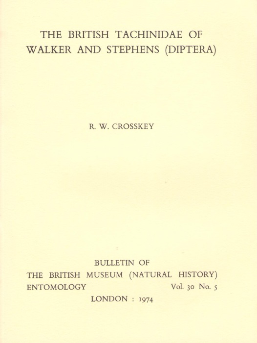 Crosskey, R.W. - The British Tachinidae of Walker and Stephens (Diptera)