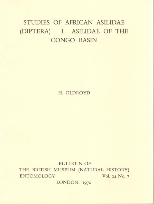 Oldroyd, H. - Studies of African Asilidae (Diptera) I. Asilidae of the Congo Basin