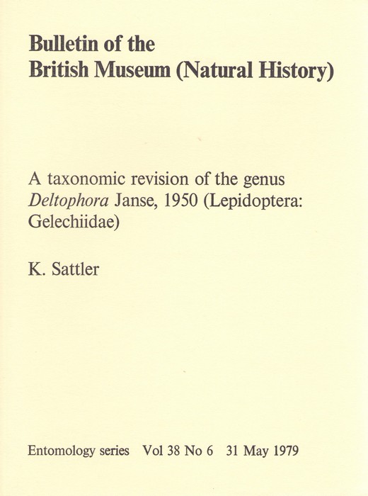 Sattler, K. - A Taxonomic revision of the genus Deltophora Janse, 1950 (Lepidoptera: Gelechiidae)