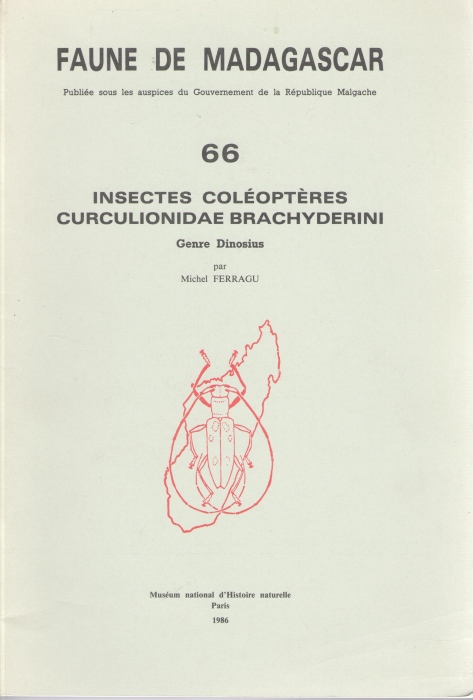 Ferragu, M. - Coleopteres Curculionidae Brachyderini. Genre Dinosius (Faune de Madagascar 66)