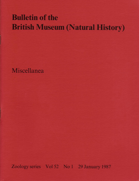 Gibbs, P.E.; Cutler, E.B. - Miscellanea