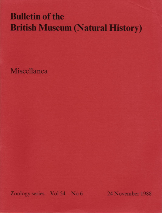 Boxshall, G.A. - Miscellanea