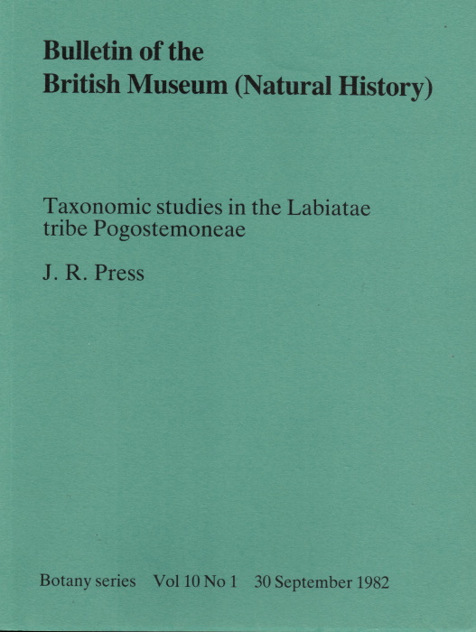 Press, J.R. - Taxonomic Studies in the Labiatae tribe Pogostemoneae