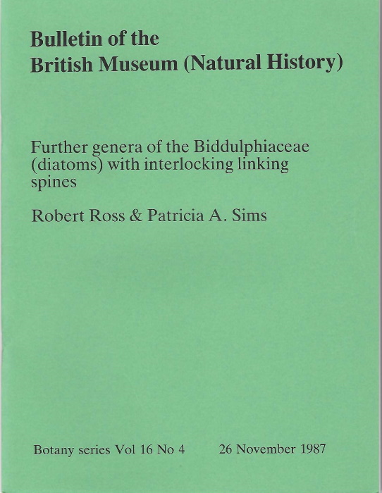 Ross, R.; Sims, P.A. - Further Genera of the Biddulphiaceae (diatoms) with interlocking linking spines