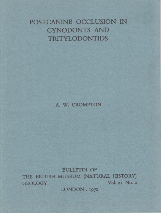 Crompton, A.W. - Postcanine Occlusion in Cynodonts and Tritylodontids
