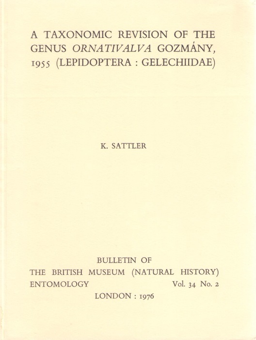 Sattler, K. - A Taxonomic Revision of the Genus Ornativalva Gozmany, 1955 (Lepidoptera: Gelechiidae)