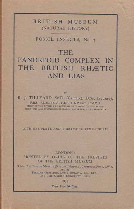 Tillyard, R.J. - The Panorpoid Complex in the British Rhaetic and Lias (Fossil Insects, No. 3)
