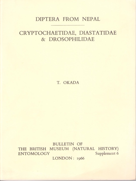 Okada, T. - Diptera from Nepal Cryptochaetidae, Diastatidae & Drosophilidae