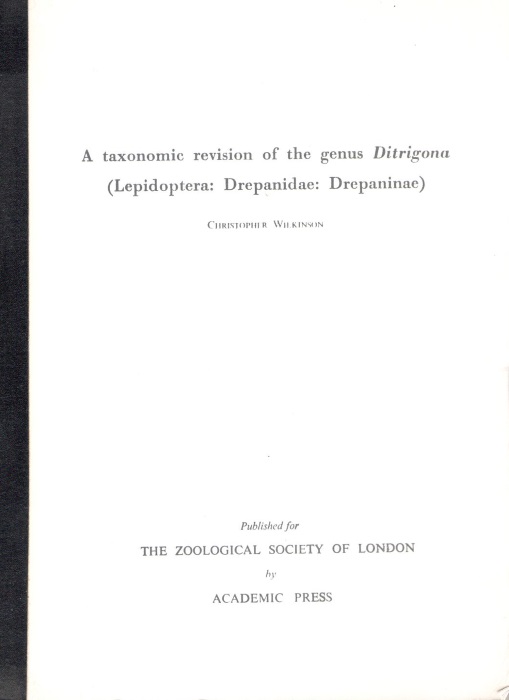 Wilkinson, C. - A taxonomic Revision of the genus Ditrigona (Lepidoptera: Drepanidae: Drepaninae)